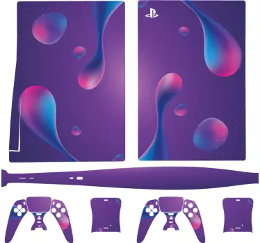 αυτοκόλλητο αφηρημένο υγρό φόντο playstation 5 - TenStickers