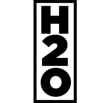 Αυτοκόλλητο ντους h2o Εμφάνιση Νερού - TenStickers