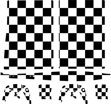 σκακιέρα playstation 5 decal - TenStickers