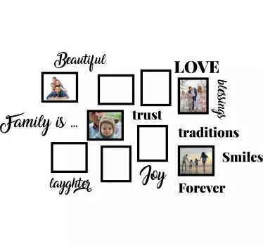 τιμές και προσαρμοσμένα πλαίσια αυτοκόλλητο τοίχου κειμένου - TenStickers