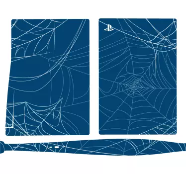 αυτοκόλλητο Ps5 μοτίβο ιστού αράχνης - TenStickers