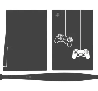 αγόρια gamer joystick σιλουέτα playstation 5 decal - TenStickers