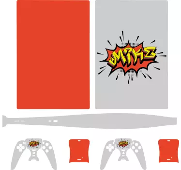 Bombing style graffiti playstation 5 decal - TenStickers