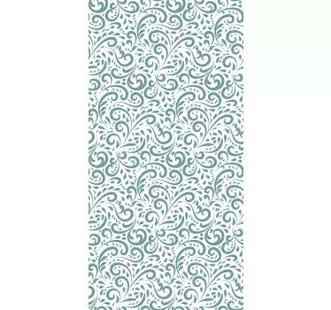 Αυτοκόλλητο ντους vintage floral μοτίβο - TenStickers