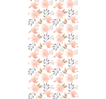 Χειροποίητη ακουαρέλα floral vintage μοτίβο αυτοκόλλητο - TenStickers