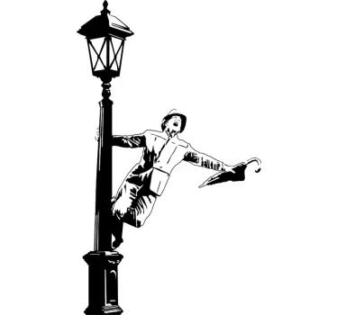 αυτοκόλλητο στο singin 'in the rain wall - TenStickers