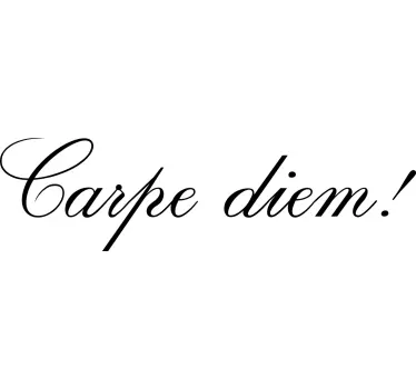 Αυτοκόλλητα με λεπτές γράμματα carpe diem - TenStickers