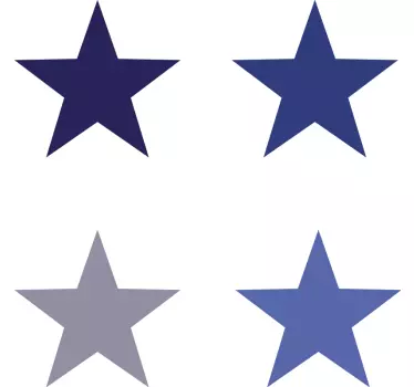 διακοσμητικά αυτοκόλλητα με μπλε αστέρια - TenStickers