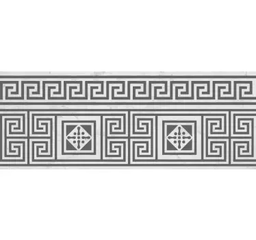 Αυτοκόλλητο περίγραμμα vinilo decorativo línea cenefa griega - TenStickers