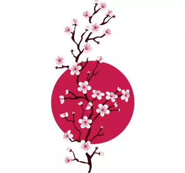 αυτοκόλλητο τοίχου sakura υποκατάστημα - TenStickers