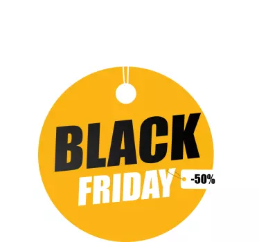εξατομικευμένο αυτοκόλλητο κύκλος black friday - TenStickers