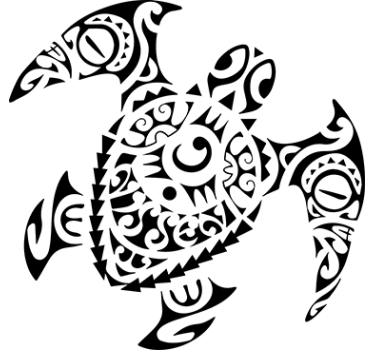 αυτοκόλλητο χελώνα maori - TenStickers