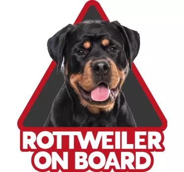 αυτοκόλλητο rottweiller αυτοκόλλητο για κατοικίδια χαλκομανίες - TenStickers