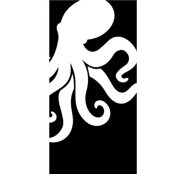 Χαλκομανίες πόρτας ντους χταποδιού - TenStickers