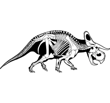 αυτοκόλλητο τοίχου σκελετού triceratops - TenStickers