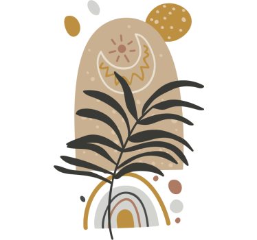 Αυτοκόλλητο φυτά φυτό σε στυλ boho - TenStickers