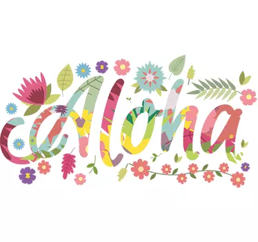 αυτοκόλλητο τοίχου aloha Χαβάη - TenStickers