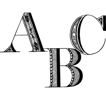 αυτοκόλλητο τοίχου abc - TenStickers