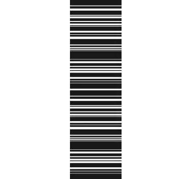 γραμμικός κώδικας χαραγμένο γυαλί - TenStickers