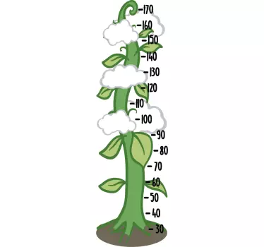 αυτοκόλλητο τοίχου γραφήματος ύψους beanstalk - TenStickers