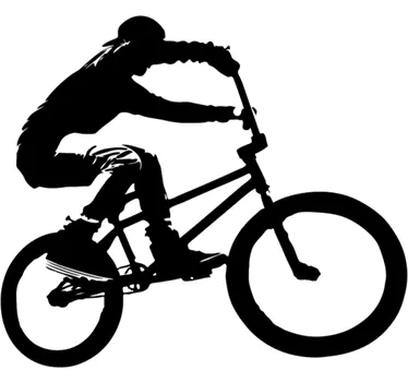 αυτοκόλλητο τοίχου bmx biker - TenStickers