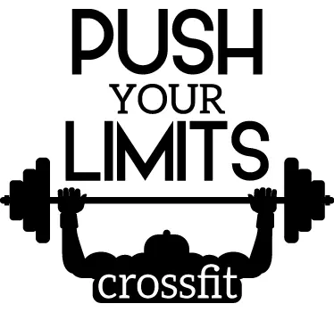 αυτοκόλλητο crossfit γυμναστήριο - TenStickers