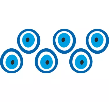 αυτοκόλλητο με τα μάτια φυλαχτό κακού - TenStickers