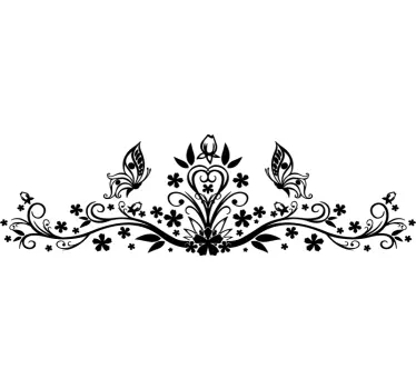 αυτοκόλλητο με floral κεφαλάρι - TenStickers