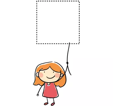 αυτοκόλλητο κορίτσι με σχοινί διακόπτη - TenStickers