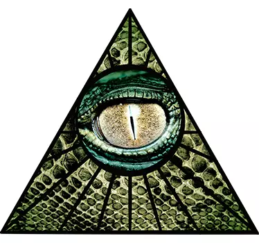 αυτοκόλλητο ερπετού illuminati - TenStickers