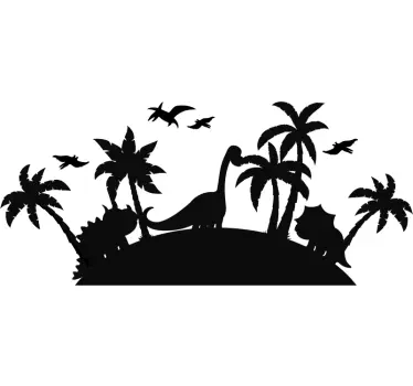 αυτοκόλλητο τοίχου jurassic parc - TenStickers