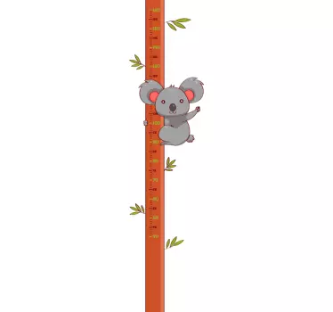 αυτοκόλλητο τοίχου γραφήματος ύψους koala - TenStickers