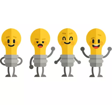 Σετ αυτοκόλλητων διακόπτη λαμπτήρα - TenStickers
