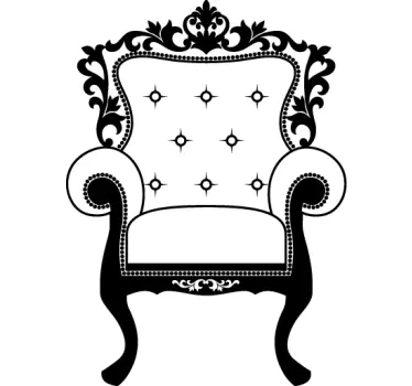 αυτοκόλλητο τοίχου καναπέ louis xiv - TenStickers