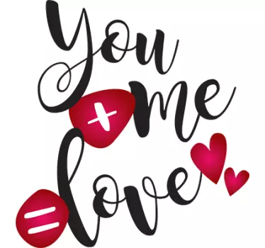 αγάπη τυπογραφικά μηνύματα αγάπη wall decal - TenStickers