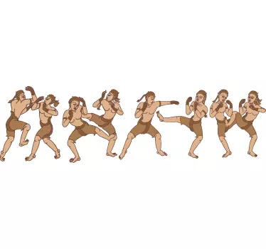αυτοκόλλητο muay thai border - TenStickers