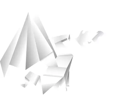 αυτοκόλλητο τοίχου για παιδιά origami δράκος - TenStickers