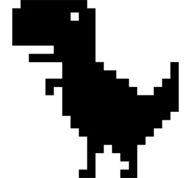 αυτοκόλλητο τοίχου δεινοσαύρου pixel - TenStickers