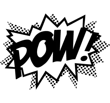 Το "pow! " του Λιχτενστάιν μοντέρνο αυτοκόλλητο τοίχου - TenStickers