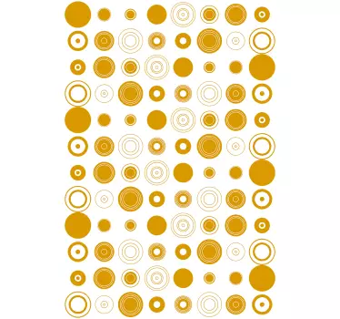 αυτοκόλλητο ντους στρογγυλούς κύκλους - TenStickers