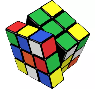 αυτοκόλλητο rubik cube - TenStickers