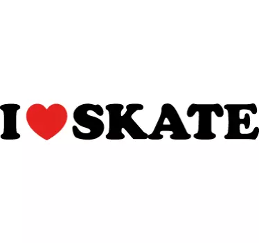 μου αρέσει το αυτοκόλλητο τοίχου skate - TenStickers