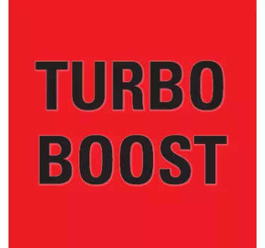Turbo boost φως διακόπτη decal - TenStickers