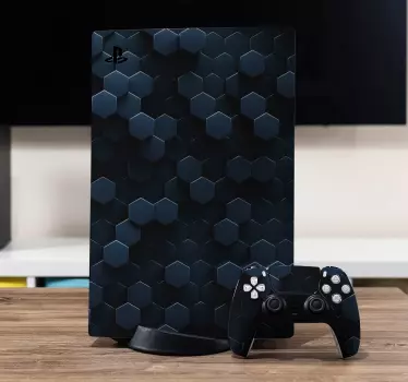 Αυτοκόλλητο με τρισδιάστατο εξάγωνο playstation 5 - TenStickers