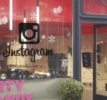 αυτοκόλλητο λογότυπου instagram - TenStickers