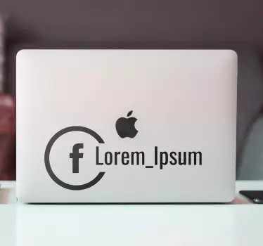 αυτοκόλλητο παραθύρου facebook για επιχειρήσεις - TenStickers