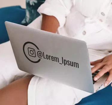 εξατομικευμένο αυτοκόλλητο παραθύρου instagram - TenStickers