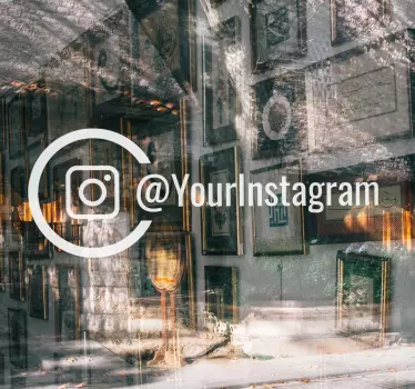 εξατομικευμένο αυτοκόλλητο παραθύρου instagram - TenStickers