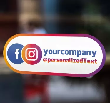 Decal βιτρίνας στο instagram - TenStickers