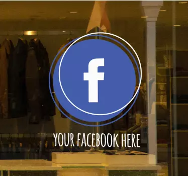 εξατομικευμένος κύκλος παραθύρου facebook - TenStickers